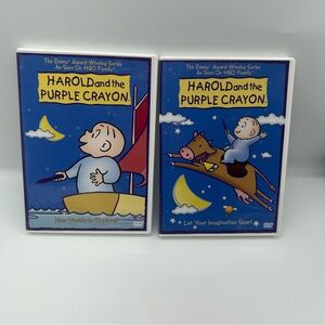 2 DVDs Animated Series Harold and the Purple Crayon 2002 & 2007 Sony Pictures